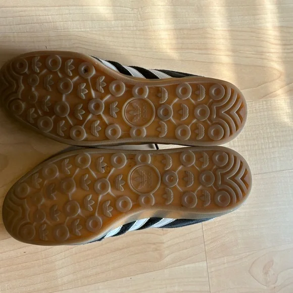 Adidas Black and White Gazelle Sneakers - Picture 2 of 7